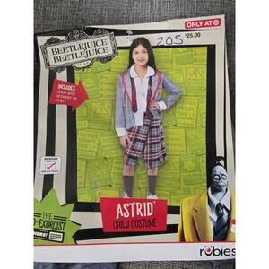 Halloween Costume/Beetlejuice Astrid Child Costume – Med(7-8)
